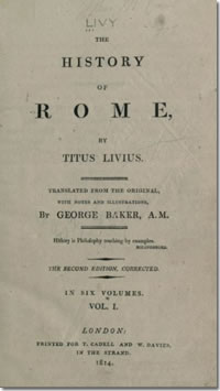 Baker's Livy History of Rome